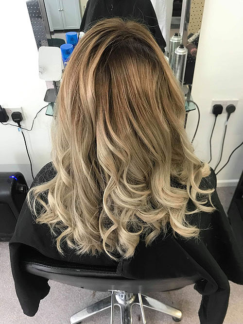 Haircut Blond Waves